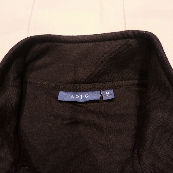 Apt. 9 Black Men's Bomber Jacket Medium - Picture 3 of 5